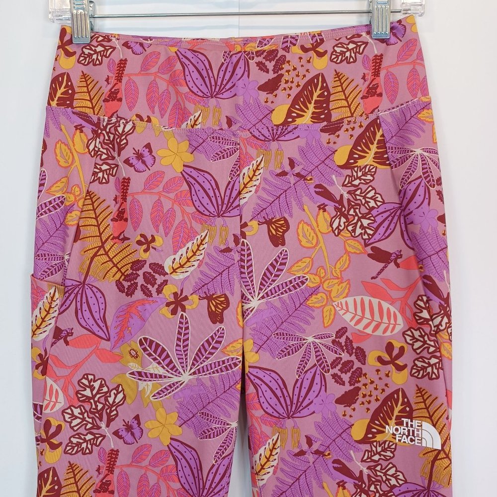 THE NORTH FACE GIRLS Sz XL FLASHDRY On Moutain Tights, Pocket Athletic High Rise - Picture 3 of 12